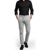 Deepsea Erkek Gri Likralı Gofre Kumaş Beli Lastikli Ipli Slim Fit Günlük Pantolon 2600650 - 38