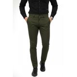 DeepSEA Erkek Haki Modern Fit Likralı Kumaş Pantolon Günlük & Ofis Kullanımı 2602020