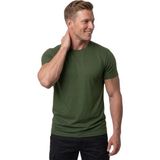 DeepSEA Erkek Haki Slim Fit %90 Pamuk Likralı Yumuşak Dokulu Basic Tişört 1801131 - XL