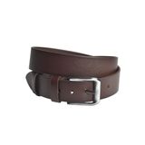 DeepSEA Erkek Kahve %100 Hakiki Deri Spor Kot Kemeri 4,5 cm Kot ve Kanvas Pantolonlara Uygun Kemer 2502634
