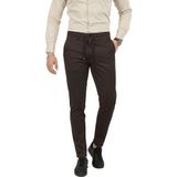 Deepsea Erkek Koyu Kahve Likralı Beli Lastikli & Ipli Dar Kesim Şık Kumaş Pantolon 2600572 - 40