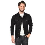 DeepSEA Erkek Koyu Lacivert Lazer Kesim Slim Fit Likralı Kot Mont 2201007