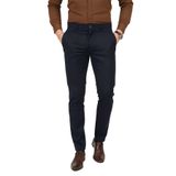DeepSEA Erkek Koyu Lacivert Modern Fit Likralı Kumaş Pantolon Günlük & Ofis Kullanımı 2602020