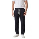 DeepSEA Erkek Lacivert Çizgi Dokulu Rahat Kesim Yazlık Spor Pantolon – Hafif Kumaş Modern Tasarım 2600263
