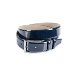 DeepSEA Erkek Lacivert Klasik Rugan Kemer 3,5 cm Suni Deri Erkek Kemer 1701351