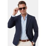 Deepsea Erkek Lacivert Slim Fit Blazer Ceket – Likralı Çift Yırtmaç Dokulu Premium Ceket 2600776 - 48 - 6 Drop