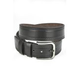 DeepSEA Erkek Siyah 4,5 cm Eninde Yanları Dikiş Desenli Suni Deri Spor Kemer 2402606