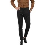 Deepsea Erkek Siyah Likralı Beli Lastikli & Ipli Dar Kesim Şık Kumaş Pantolon 2600572 - 38