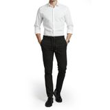DeepSEA Erkek Siyah Likralı Gofre Kumaş Beli Lastikli İpli Slim Fit Günlük Pantolon 2600650