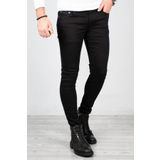 DeepSEA Erkek Siyah Likralı Jeans Skinny Fit Esnek Kot Pantolon 2004157