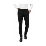 Deepsea Erkek Siyah Modern Fit Likralı Kumaş Pantolon Günlük & Ofis Kullanımı 2602020 Siyah