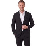 Deepsea Erkek Siyah Slim Fit Likralı Gofre Kumaş Takım Elbise Ipli Lastikli Pantolon 2602326 - 6 Drop - 56