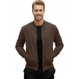 Deepsea Erkek Slim Fit Likralı Koyu Kahve Süet Ceket – Kırışmayan Ütü Gerektirmeyen Mevsimlik Mont 2504334