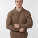DeepSEA Erkek Slim Fit Polo Yaka Triko Kazak - Yumuşak Dokulu Esnek ve Şık Görünüm 2605305