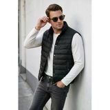 Deepsea Erkek Slim Fit Su Ve Rüzgar Geçirmez Şişme Yelek – Dik Yaka Çıtçıtlı 2701708