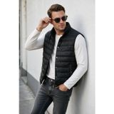 DeepSEA Erkek Slim Fit Su ve Rüzgar Geçirmez Siyah Şişme Yelek – Dik Yaka Çıtçıtlı 2701708