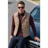 DeepSEA Erkek Slim Fit Su ve Rüzgar Geçirmez Taba Şişme Yelek – Dik Yaka Çıtçıtlı 2701708