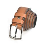 DeepSEA Erkek Taba 4 cm Eninde Nokta Desenli Suni Deri Kemer 2402610