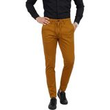 Deepsea Erkek Taba Likralı Beli Lastikli & Ipli Dar Kesim Şık Kumaş Pantolon 2600572 - 33