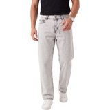 Deepsea Erkek Taş Açık Yıkama Taşlamalı Baggy Fit Likralı Bol Paça Jean Kot Pantolon 2600057 - 29