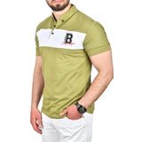 DeepSEA Erkek Yeşil Slim Fit Nefes Alan Pamuklu Kumaş Dar Kesim Kıvrılmaz Yaka Polo Yaka Tişört 2503019