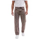 Deepsea Erkek Yıkamalı Baggy Fit Likralı Bol Kesim Esnek Jean Kot Pantolon 2600059
