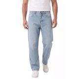 Deepsea Erkek Yıkamalı Baggy Fit Likralı Bol Kesim Geniş Paça Jean Kot Pantolon 2600061