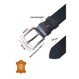 DeepSEA Koyu Lacivert %100 Hakiki Deri Erkek Kemer – Spor Deri Kemer, Kot ve Keten Pantolon Uyumlu 2602680