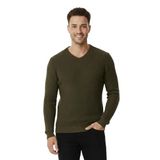 DeepSEA Likralı V Yaka Dar Kesim Erkek Kazak Slim Fit Esnek Pamuk Karışımlı 2300341