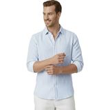Deepsea Mavi Slim Fit %100 Pamuk Çizgili Erkek Gömlek – Cepli Yazlık Yeni Sezon Gömlek 2602627 - 2XL