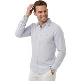 Deepsea Mavi Slim Fit Çizgili %100 Pamuk Erkek Gömlek – Nefes Alan Şık Günlük Gömlek 2602626 - XL