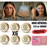 Deepsea Migren & Baş Ağrısı Için Rahatlatıcı Etki(6 Ad)Doğal Kristal Mentol Masaj TAŞI-125G Hmd Sabun Hediye