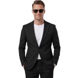 DeepSEA Premium Çizgi Dokulu Slim Fit Likralı 2’li Erkek Takım Elbise 2600821
