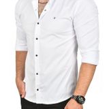 DeepSEA Slim Fit Çıtçıtlı Spor Gömlek Dar Kesim Pamuklu Gabardin Gömlek 2300413