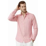 Deepsea Slim Fit Çizgili %100 Pamuk Erkek Gömlek – Nefes Alan Şık Günlük Gömlek 2602626