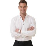 Deepsea Slim Fit Kolay Ütülenebilir Açık Dik Yaka Likralı Erkek Gömlek 2602615