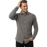 Deepsea Toprak Slim Fit Örme Kumaş Likralı Erkek Gömlek – Nefes Alan Esnek ve Modern Tasarım 2602604