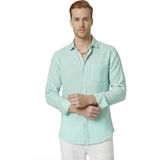 Deepsea Yeşil Slim Fit %100 Pamuk Çizgili Erkek Gömlek – Cepli Yazlık Yeni Sezon Gömlek 2602627 - 2XL