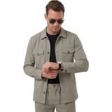 Deepsea Yeşil Slim Fit Gofre Dokulu Yazlık Spor Takım Elbise – Yarım Astarlı Likralı 2’li Kombin 2604007 - 6 Drop - 56