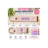 deepsed Kişiye Özel İsim Nakışlı Anahtarlık – Kumaş El Yapımı İsimli Çanta ve Araba Anahtarlığı