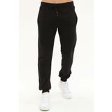 DEEPSENCE Erkek Siyah Pamuklu Eşofman Altı Slim Fit Dar Paça Jogger