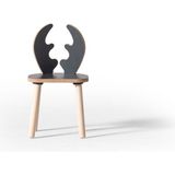 Deer Montessori Çocuk Masası Sandalyesi - Siyah