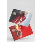 Deer Şimşek Mcqueen 2'Li Kart Kaplama Sticker Kredi/Banka Kartı Kaplama