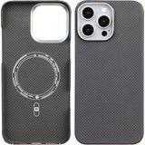 Deercase iPhone 15 Pro Kamera Korumalı Magsafe Uyumlu Premium Karbon Fiber Siyah Telefon Kılıfı - Standart
