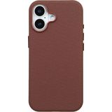 Deercase iPhone 17 Kahverengi Gizli Magsafe Destekli Mikro Kabartma Dokulu Premium Telefon Kılıfı - Standart