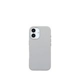 Deercase iPhone 17 Premium Kamera Koruma Darbe Emici Vegan Deri Gizli Magsafe Uyumlu Gri Telefon Kılıfı