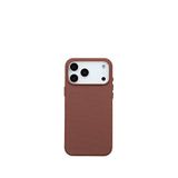 Deercase Iphone 17 Pro Max Gizli Magsafe Uyumlu Mikro Kabartma Dokulu Premium Telefon Kılıfı - Kahverengi