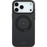 Deercase iPhone 17 Pro Siyah Armor Aramid Fiber Darbe Emici Ultra Sağlam Lüks Koruma Magsafe Uyumlu Telefon Kılıfı - Standart
