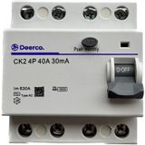 Deerco Ck2 4p 40A 30MA Kaçak Akım Koruma Rölesi