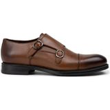 Deery 01838MTBAC01 Deri Taba Çift Tokalı Erkek Klasik Ayakkabı